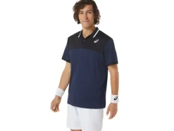 Sale ASICS MEN COURT POLO SHIRT Midnight/Performance Black