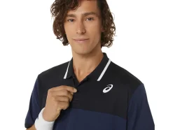 Sale ASICS MEN COURT POLO SHIRT Midnight/Performance Black