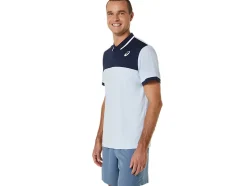 Sale ASICS MEN COURT POLO SHIRT Soft Sky/Midnight