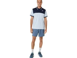 Sale ASICS MEN COURT POLO SHIRT Soft Sky/Midnight