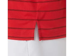 Sale ASICS MEN COURT STRIPE SHORT SLEEVE TOP Classic Red