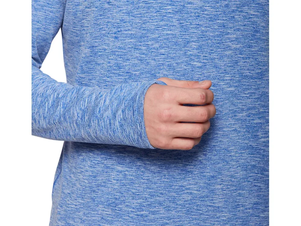Online ASICS MEN DORAI QUARTER ZIP TOP Asics Blue Heather