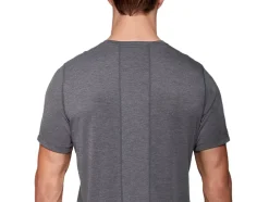Fashion ASICS MEN DORAI SHORT SLEEVE TOP Dark Grey Heather