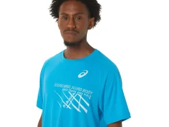 Fashion ASICS MEN FINISH LINE GRAPHIC SHORT SLEEVE TOP Island Blue