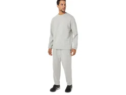 Outlet ASICS MEN FLEECE TAPERED PANT Light Grey Heather