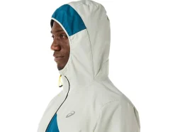 Clearance ASICS MEN FUJITRAIL ANORAK Ink Teal/Light Sage
