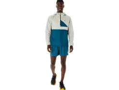 Clearance ASICS MEN FUJITRAIL ANORAK Ink Teal/Light Sage