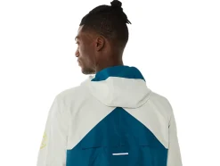 Clearance ASICS MEN FUJITRAIL ANORAK Ink Teal/Light Sage