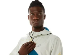 Clearance ASICS MEN FUJITRAIL ANORAK Ink Teal/Light Sage
