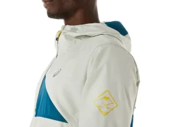 Clearance ASICS MEN FUJITRAIL ANORAK Ink Teal/Light Sage