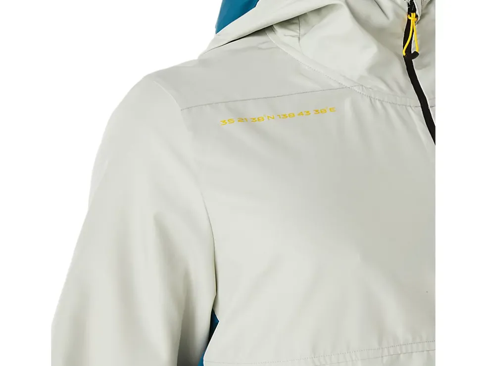 Clearance ASICS MEN FUJITRAIL ANORAK Ink Teal/Light Sage