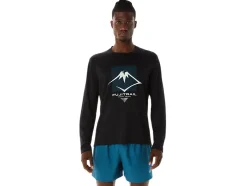 Outlet ASICS MEN FUJITRAIL LOGO LONG SLEEVE TOP Performance Black