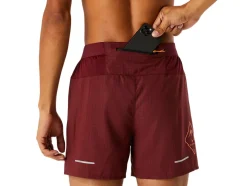 Cheap ASICS MEN FUJITRAIL LOGO SHORT Antique Red/Bright Orange
