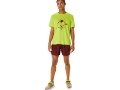 Cheap ASICS MEN FUJITRAIL LOGO SHORT Antique Red/Bright Orange