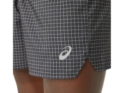 Store ASICS MEN FUJITRAIL LOGO SHORT Performance Black/Lime Zest