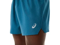 Shop ASICS MEN FUJITRAIL LOGO SHORT Ink Teal/Golden Yellow