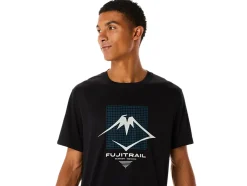 Best ASICS MEN FUJITRAIL LOGO SHORT SLEEVE TOP Performance Black