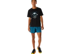 Best ASICS MEN FUJITRAIL LOGO SHORT SLEEVE TOP Performance Black