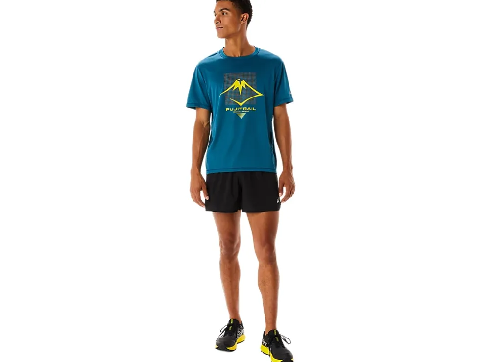Online ASICS MEN FUJITRAIL LOGO SHORT SLEEVE TOP Ink Teal