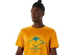 Online ASICS MEN FUJITRAIL LOGO SHORT SLEEVE TOP Sandstorm
