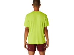 Discount ASICS MEN FUJITRAIL LOGO SHORT SLEEVE TOP Neon Lime/Br.Orange/Performance Black