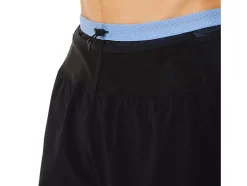 Discount ASICS MEN FUJITRAIL SHORT Performance Black/Blue Harmony