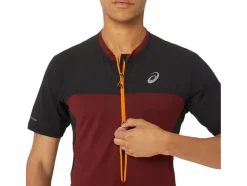 Flash Sale ASICS MEN FUJITRAIL SHORT SLEEVE TOP Antique Red/Performance Black