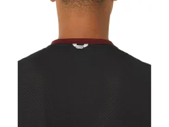 Flash Sale ASICS MEN FUJITRAIL SHORT SLEEVE TOP Antique Red/Performance Black