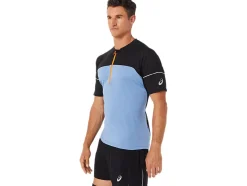 Clearance ASICS MEN FUJITRAIL TOP Blue Harmony/Performance Black