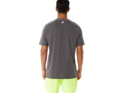 Clearance ASICS MEN GRAPHIC SHORT SLEEVE WCH Dark Grey Heather