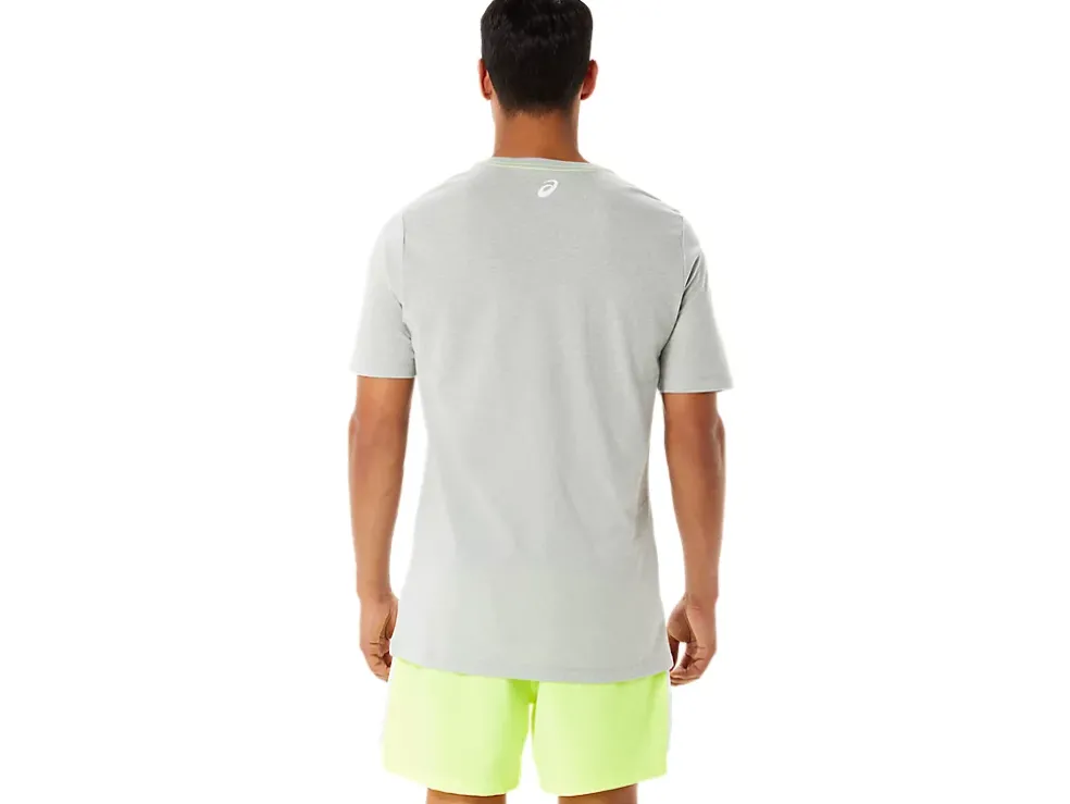 Cheap ASICS MEN GRAPHIC SHORT SLEEVE WCH Light Grey Heather