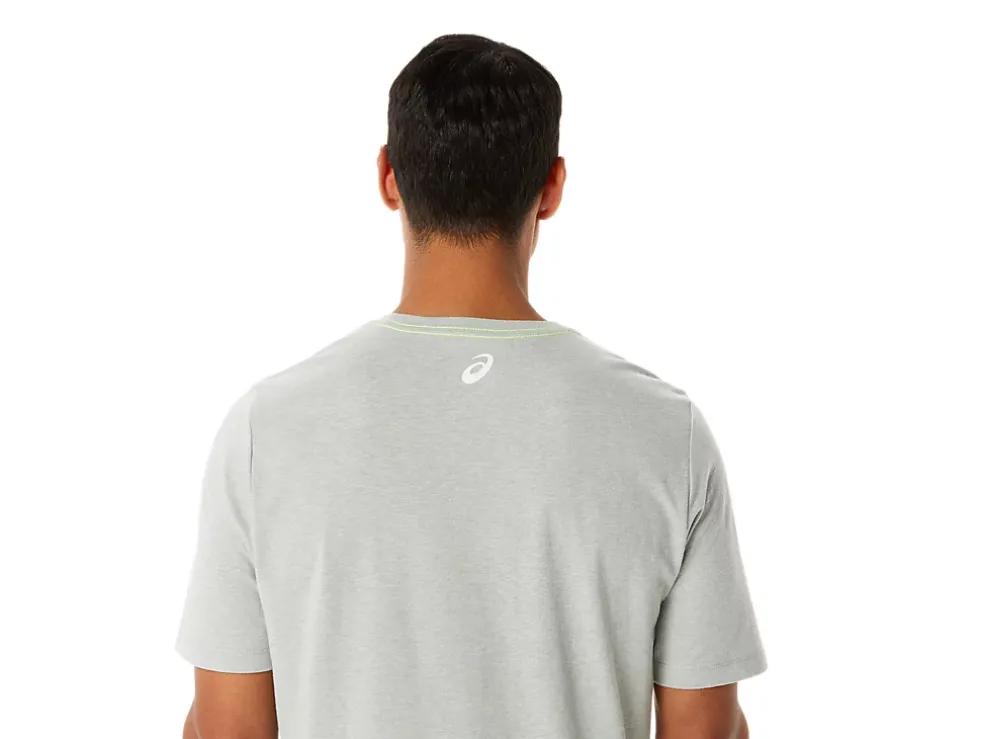 Cheap ASICS MEN GRAPHIC SHORT SLEEVE WCH Light Grey Heather