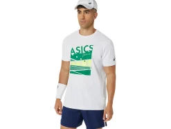 New ASICS MEN GS GRAPHIC TEE Brilliant White