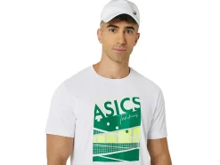 New ASICS MEN GS GRAPHIC TEE Brilliant White