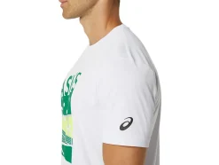 New ASICS MEN GS GRAPHIC TEE Brilliant White