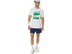 New ASICS MEN GS GRAPHIC TEE Brilliant White