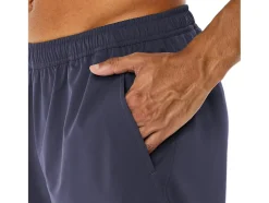 New ASICS MEN HYBRID 7IN SHORTS Indigo Fog