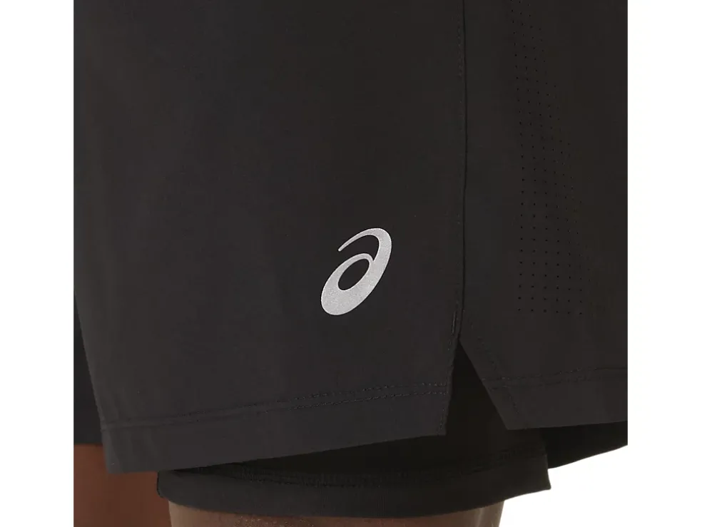 Hot ASICS MEN 7IN 2 IN 1 SHORT Performance Black/Perf Black