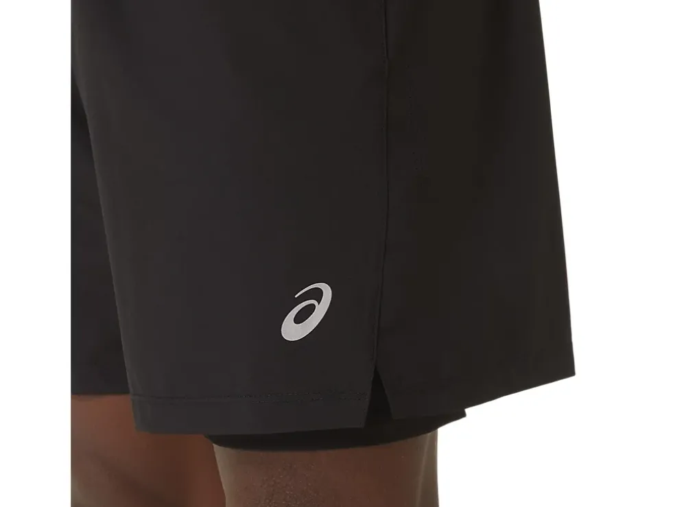 Hot ASICS MEN 7IN 2 IN 1 SHORT Performance Black/Perf Black