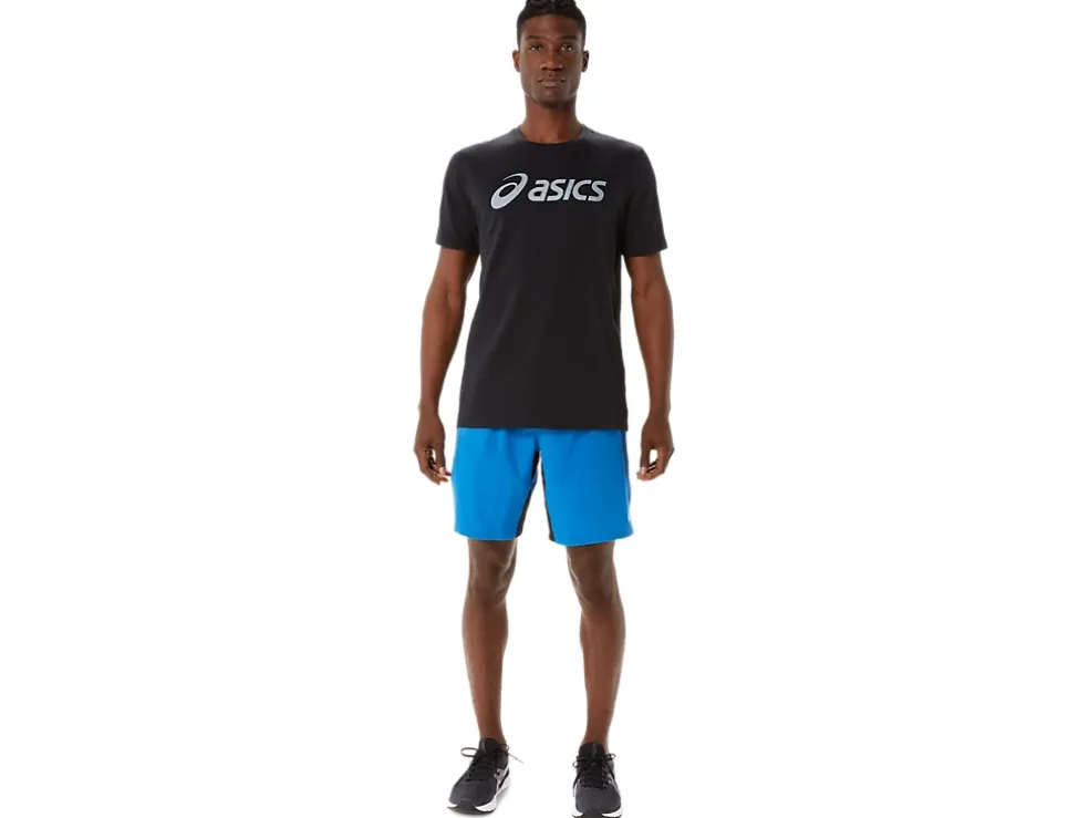 New ASICS MEN 9IN MIXER SHORT Lake Drive/Performance Black