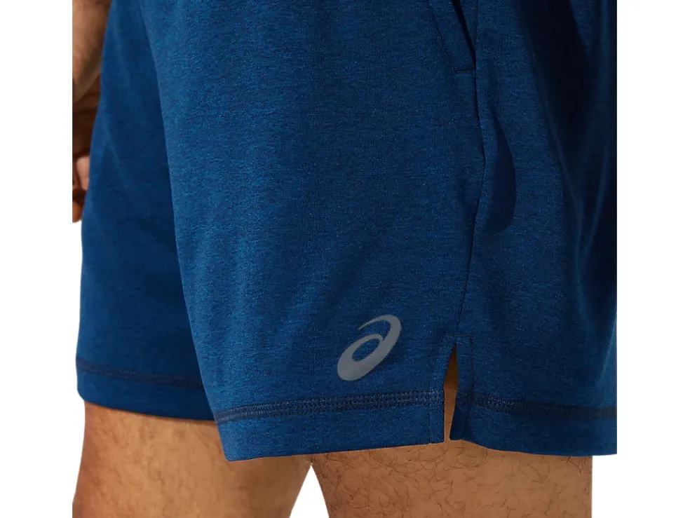Fashion ASICS MEN 7IN KNIT TRAINING SHORT French Blue Heather