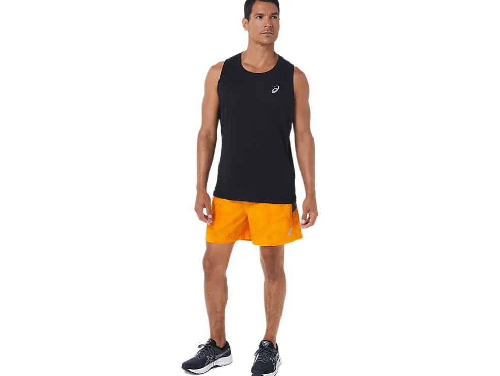 New ASICS MEN 5IN PR LYTE SHORT Tie Dye Amber