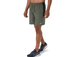 Cheap ASICS MEN 7IN PR LYTE SHORT Mantle Green Htr/Perf Black
