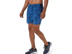 Cheap ASICS MEN 5IN PR LYTE SHORT Tie Dye Blue Print/Perf Black