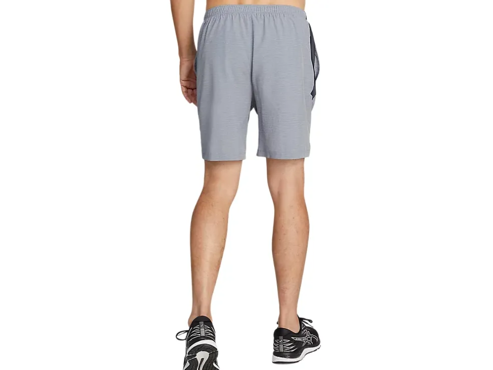 Best Sale ASICS MEN 7IN PR LYTE SHORT Sheet Rock Spacedye Print/Carrier Grey