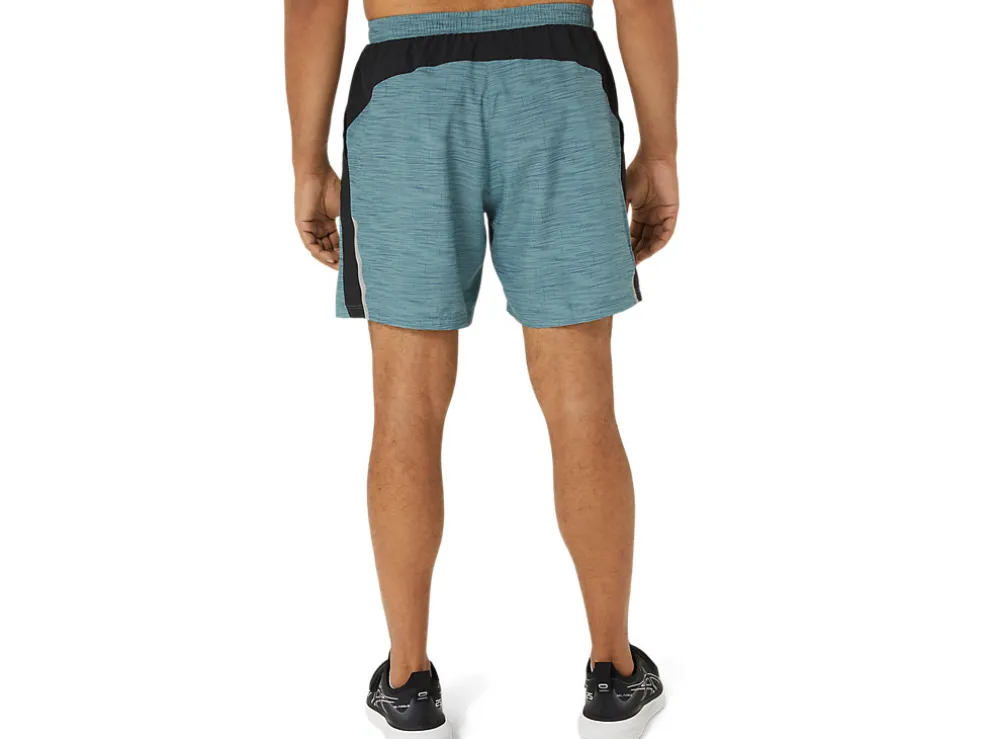 Shop ASICS MEN 7IN PR LYTE SHORT 2.0 Foggy Teal Digital Japonism/P. Black