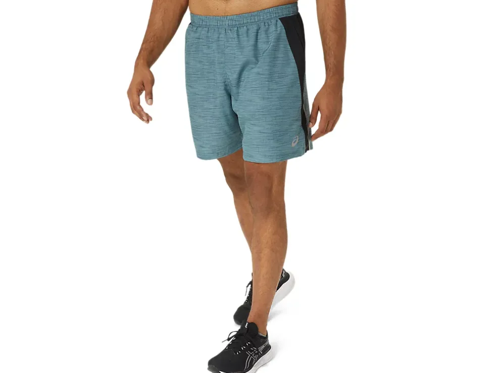 Shop ASICS MEN 7IN PR LYTE SHORT 2.0 Foggy Teal Digital Japonism/P. Black