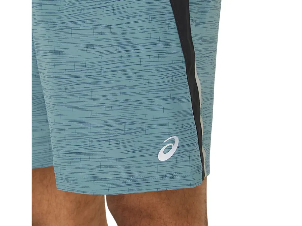 Shop ASICS MEN 7IN PR LYTE SHORT 2.0 Foggy Teal Digital Japonism/P. Black