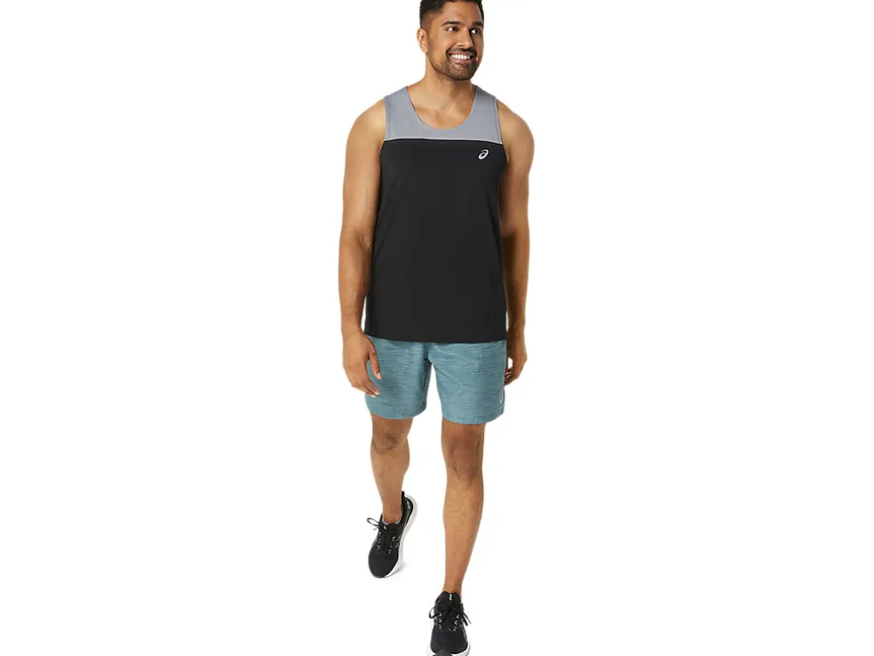 Shop ASICS MEN 7IN PR LYTE SHORT 2.0 Foggy Teal Digital Japonism/P. Black