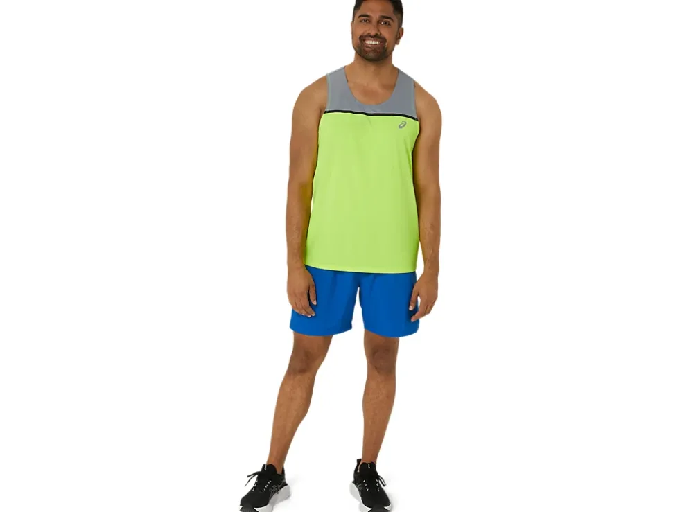 Fashion ASICS MEN 7IN PR LYTE SHORT 2.0 Tuna Blue/Safety Yellow